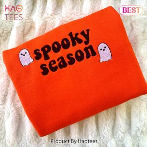 PREMIUM Spooky Season Embroidered Hoodie, Sweatshirt