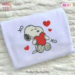 PREMIUM Xoxo Dog Hearts Embroidered Hoodie, Sweatshirt