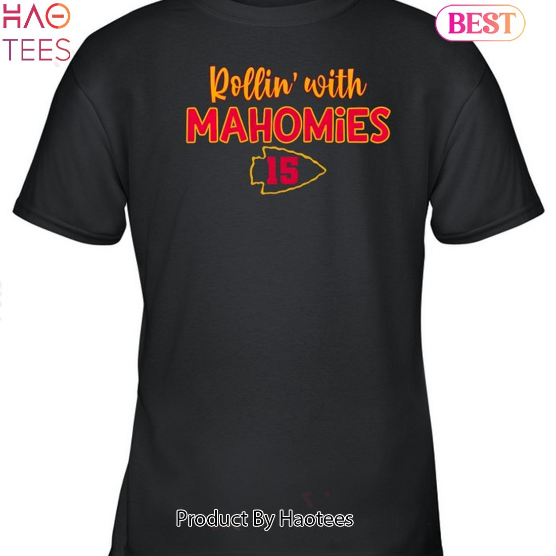 Rollin With Mahomies Kansas City Chiefs Unisex T-Shirt Rollin With Mahomies Kansas City Chiefs Unisex T-Shirt