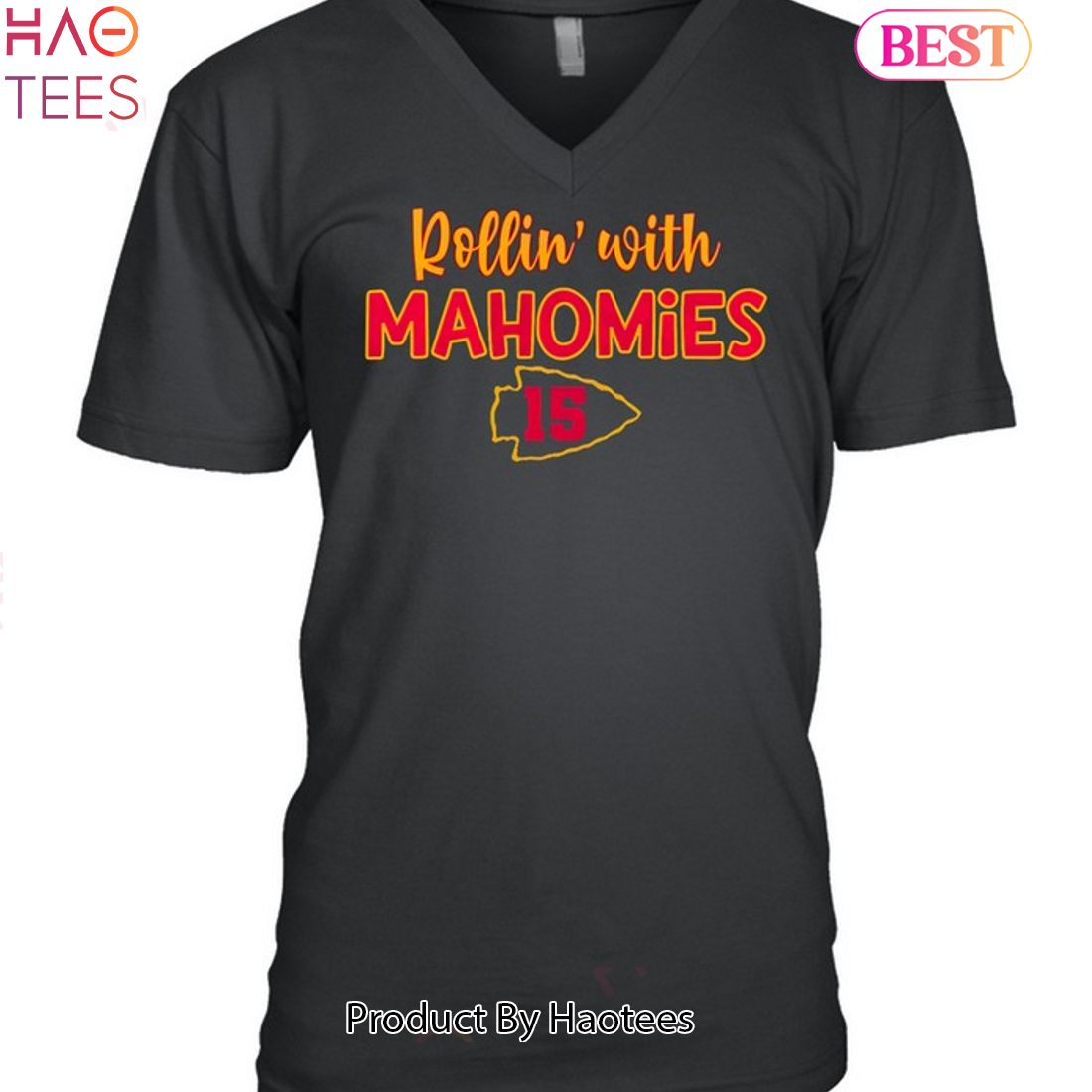 Rollin With Mahomies Kansas City Chiefs Unisex T-Shirt Rollin With Mahomies Kansas City Chiefs Unisex T-Shirt