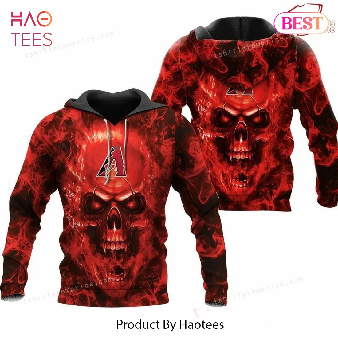 THE BEST Arizona Diamondbacks For MLB Fan Skull 3D Hoodie THE BEST Arizona Diamondbacks For MLB Fan Skull 3D Hoodie