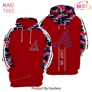 THE BEST Atlanta Braves Red 3D Hoodie