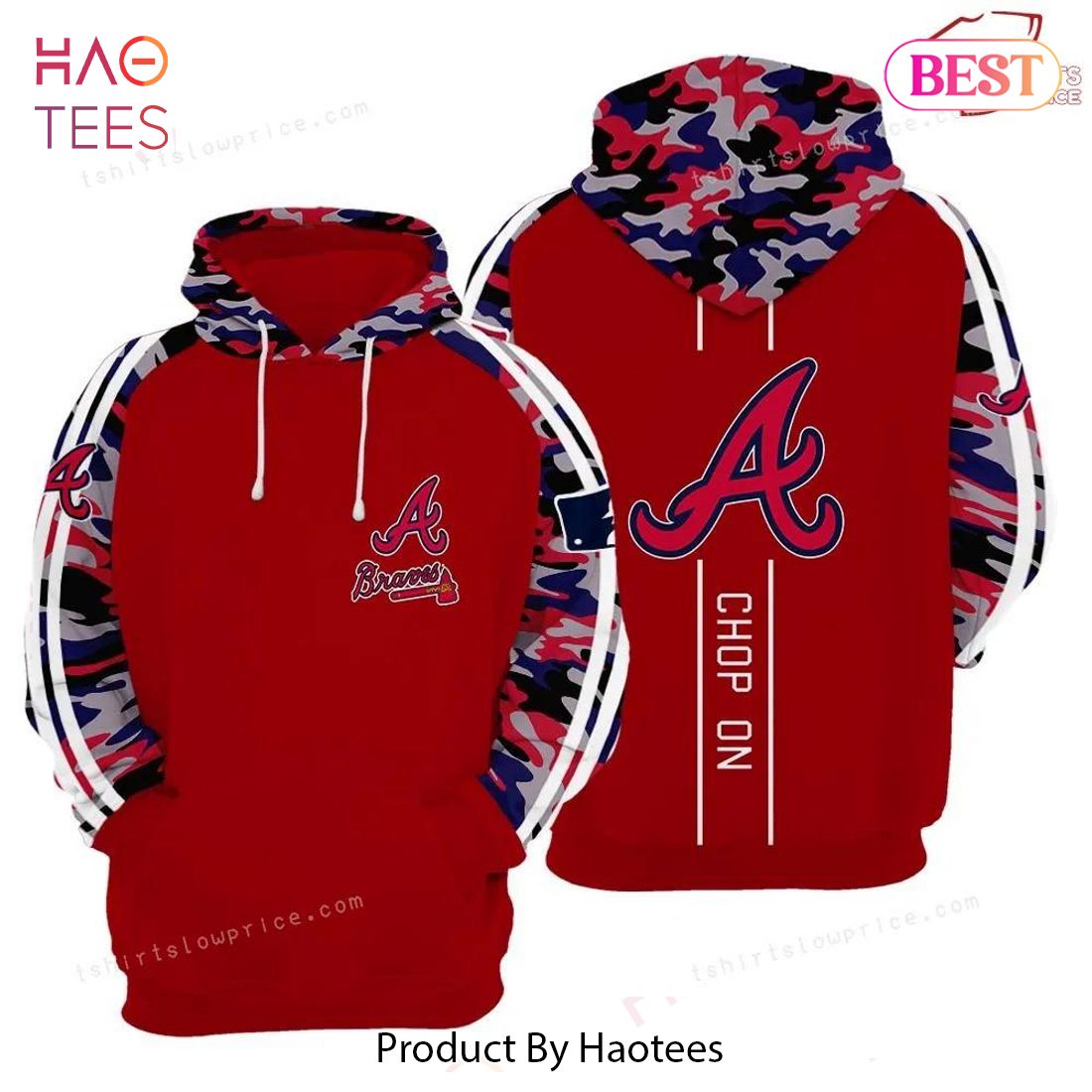 THE BEST Atlanta Braves Red 3D Hoodie THE BEST Atlanta Braves Red 3D Hoodie