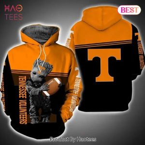 THE BEST Baby Groot Hug Ball Tennessee Volunteers 3D Hoodie Gifts For Tennessee Volunteers Fans