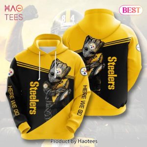THE BEST Baby Groot Pittsburgh Steelers 3D Hoodie