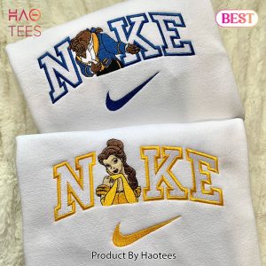 THE BEST Nike Mix Beauty & Beast Matching Set Embroidered Hoodie, Sweatshirt