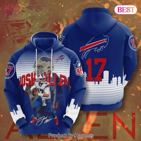 THE BEST Buffalo Bills Football 17 Josh Allen 3D Hoodie