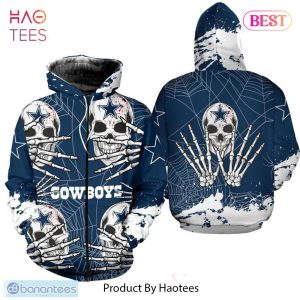 THE BEST Dallas Cowboys 3D Hoodie skull for Halloween graphic Gift For Mens