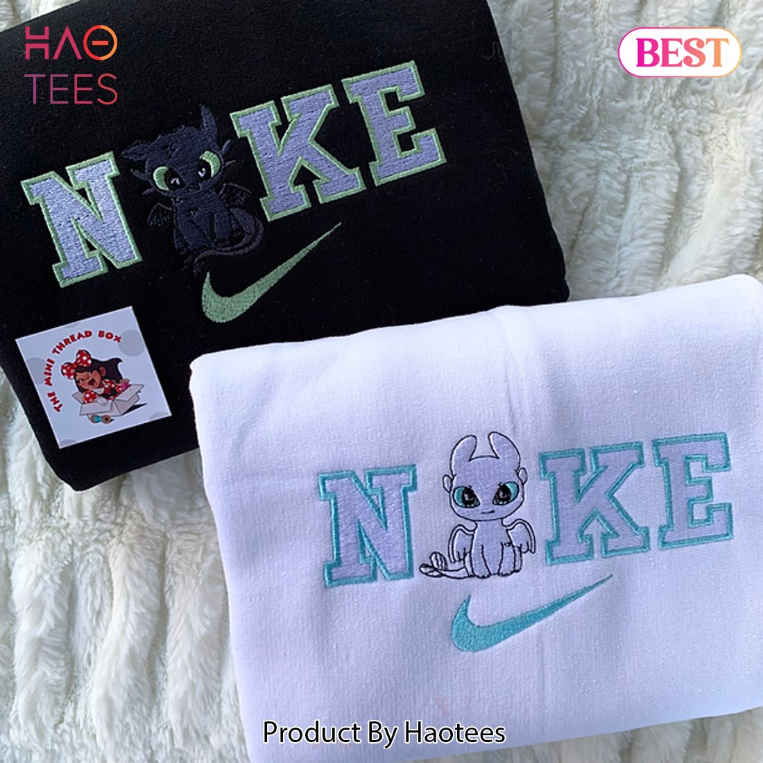 THE BEST Nike Mix Dragon Love Matching Set Embroidered Hoodie, Sweatshirt Luxury Store