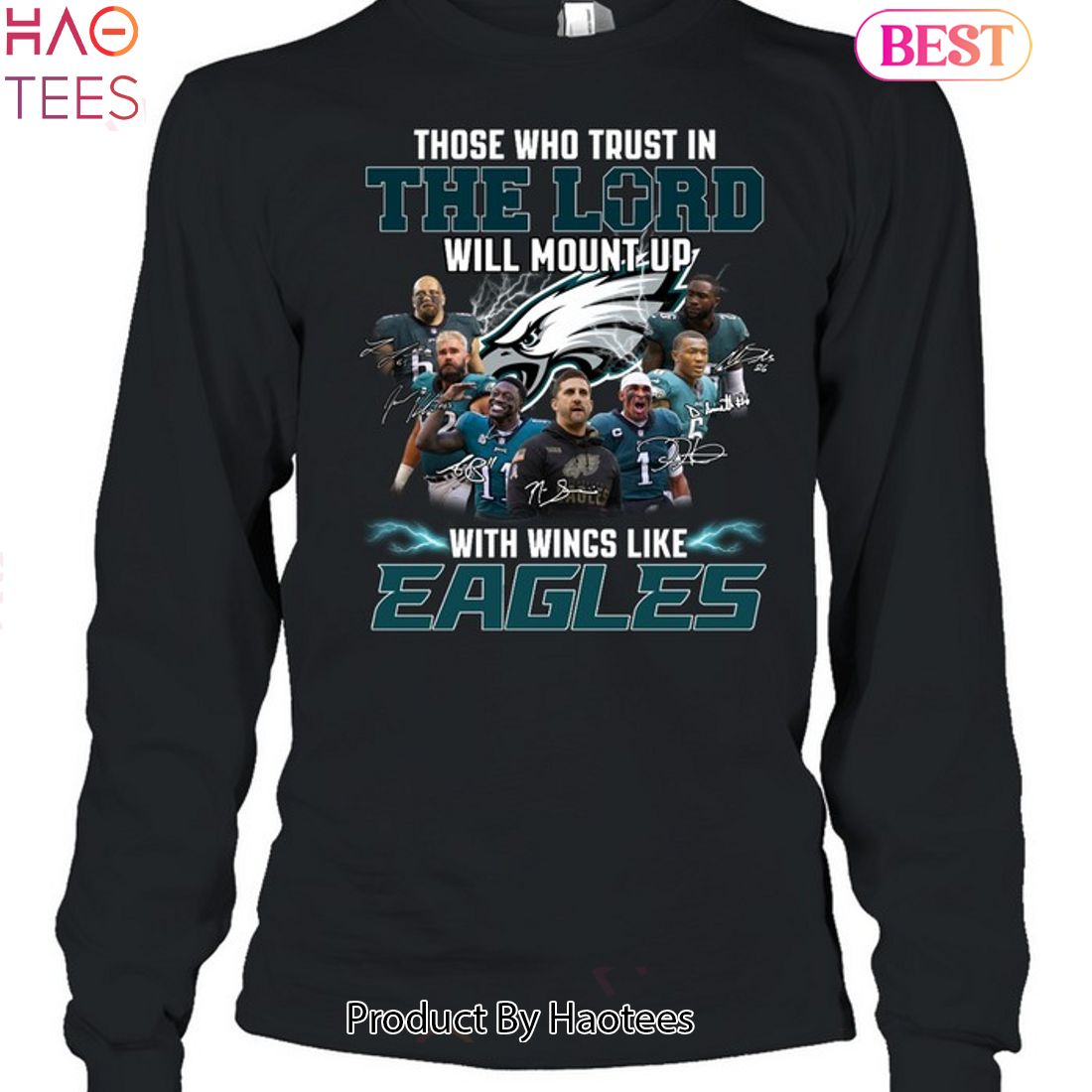 The who trust in the lord will mount up with wings like Philadelphia Eagles  shirt, hoodie, sweater and v-neck t-shirt