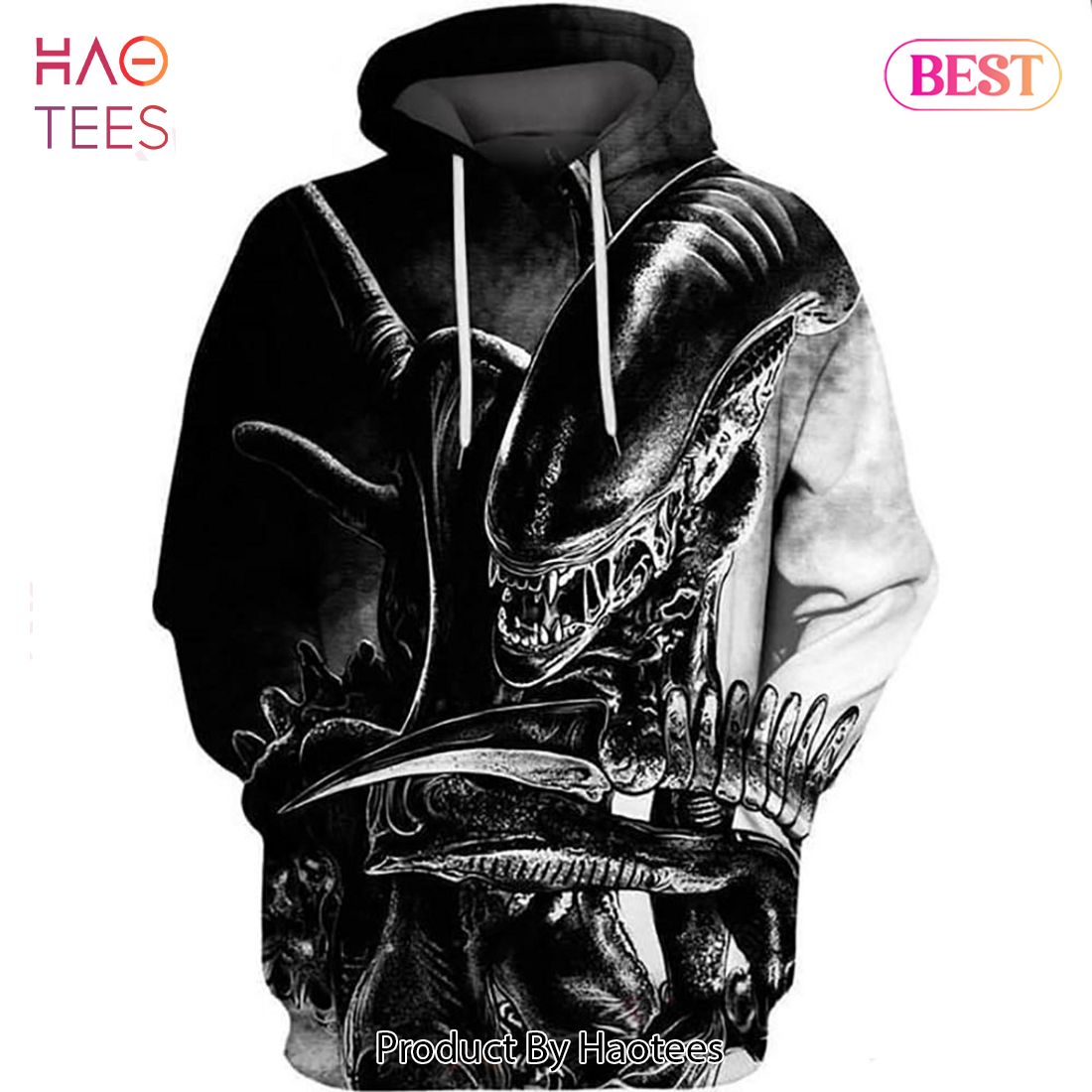 TRENDING Alien Xenomorph Hallowen Horror 3D Hoodie For Men For Women