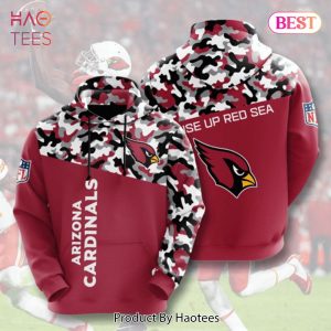 TRENDING Arizona Cardinals Logo Signature 3D Hoodie