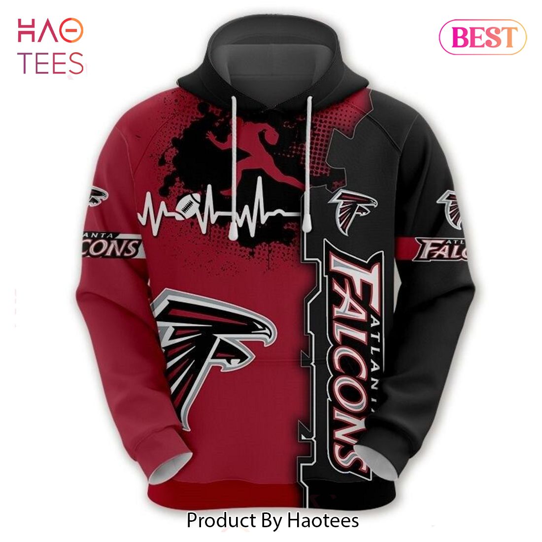 TRENDING Atlanta Falcons NFL Big Logo Teams For Man Women 3D Hoodie Fan Gift TRENDING Atlanta Falcons NFL Big Logo Teams For Man Women 3D Hoodie Fan Gift