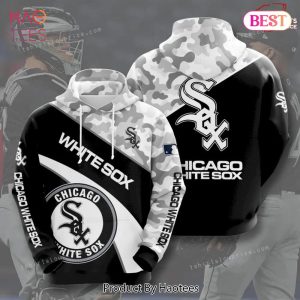TRENDING Baby Yoda Chicago White Sox 3D Hoodie Black White