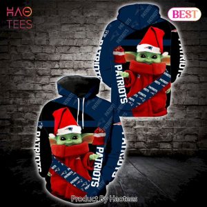 TRENDING Baby Yoda New England Patriots Star Wars Christmas 3D Hoodie