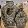 [AVAILABLE] Baltimore Ravens Logo Camo Pattern Zip 3D Hoodie