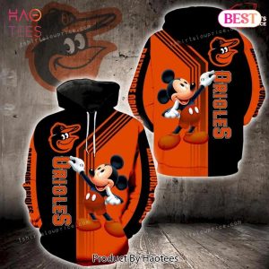 TRENDING Baltimore Orioles Mickey Mouse Full Print 3D Hoodie And Zipper