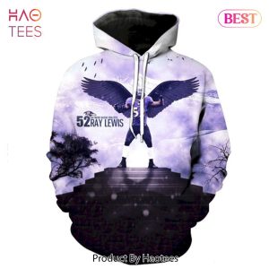 TRENDING Baltimore Ravens Ray Lewis Wings 3D Hoodie For Men Women
