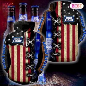 TRENDING Bud Light American Flag 3D Hoodie For Men And Women