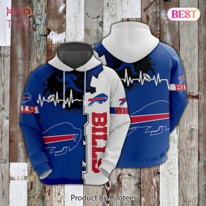 TRENDING Buffalo Bills Heartbeat 3D Hoodie Buffalo Bills Father’s Day Gifts