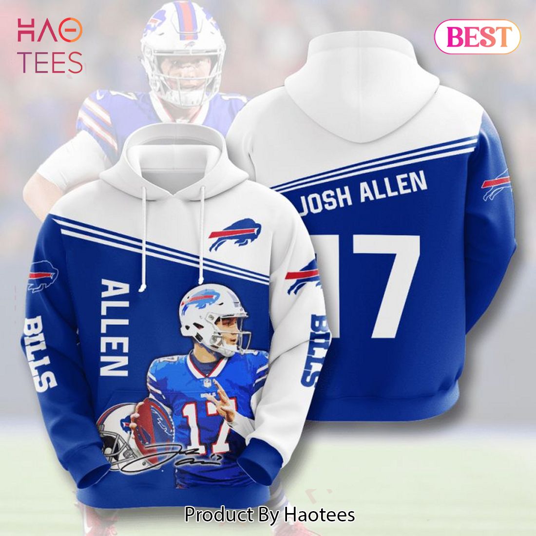 Bills Logo American Football 3D Hoodie Nfl 3D Sweatshirt - Best