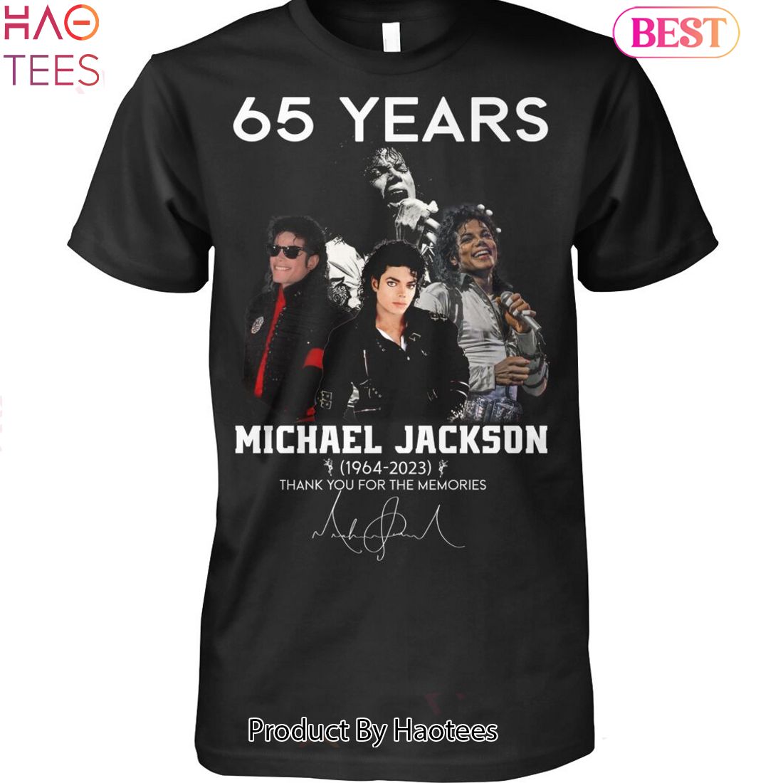66 Years 1964-2023 Michael Jackson Thank You For The Memories Unisex T-Shirt