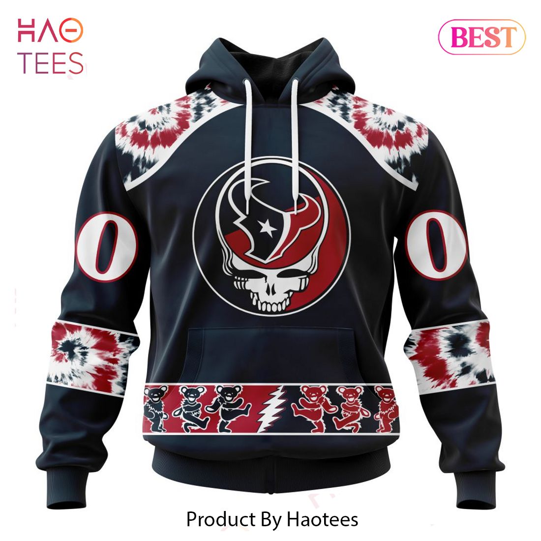 AVAILABLE Houston Texans Special Grateful Dead Design Hoodie