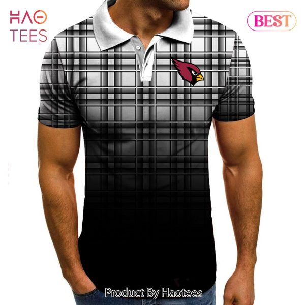 [AVAILABLE] NFL Arizona Cardinals Polo Tartan Gradient Polo Shirt