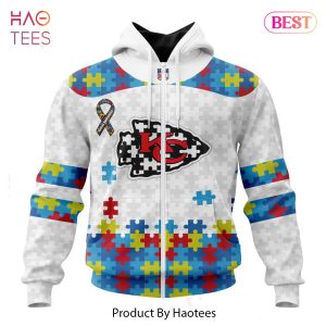 AVAILABLE NFL Kansas City Chiefs Special Autism Awareness Design Hoodie