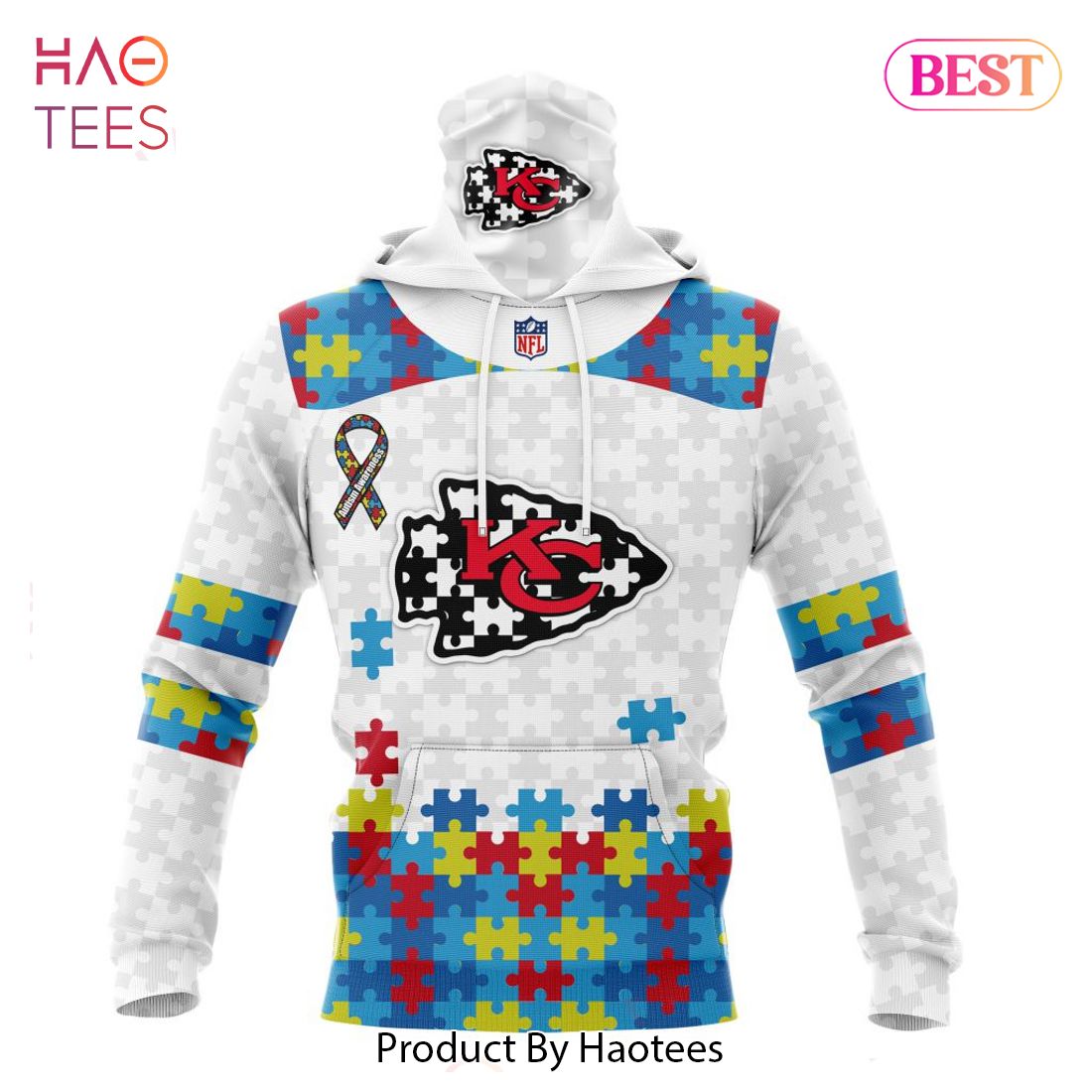 AVAILABLE NFL Kansas City Chiefs Special Autism Awareness Design Hoodie AVAILABLE NFL Kansas City Chiefs Special Autism Awareness Design Hoodie