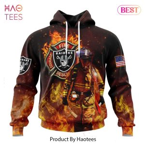 AVAILABLE NFL Las Vegas Raiders Honor Firefighters – First Responders Hoodie