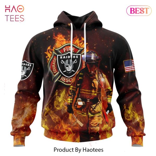 AVAILABLE NFL Las Vegas Raiders Honor Firefighters – First Responders Hoodie