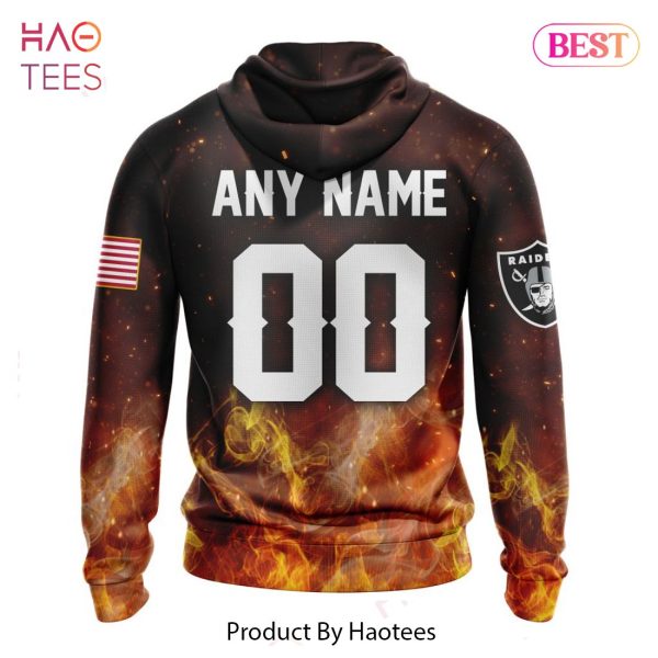 AVAILABLE NFL Las Vegas Raiders Honor Firefighters – First Responders Hoodie