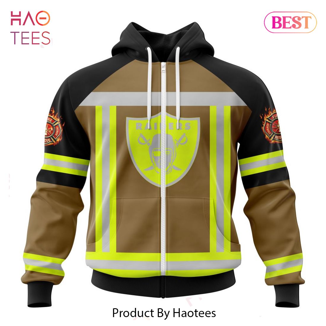 AVAILABLE NFL Las Vegas Raiders Special Firefighter Uniform Design Hoodie AVAILABLE NFL Las Vegas Raiders Special Firefighter Uniform Design Hoodie