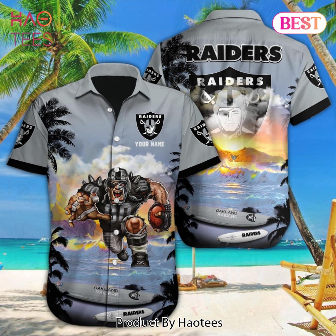 Nfl Las Vegas Raiders And Shorts Hawaiian Shirt And Shorts Best