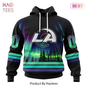 AVAILABLE NFL Los Angeles Rams Special Design With Northern Lights Hoodie