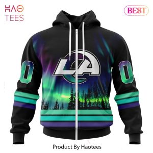 AVAILABLE NFL Los Angeles Rams Special Design With Northern Lights Hoodie