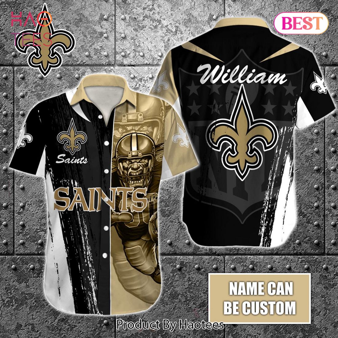 AVAILABLE NFL New Orleans Saints Special Design Button Shirt V2315 Hoodie