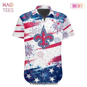 AVAILABLE NFL New Orleans Saints Special Design For Independence Day 4th Of July Hoodie