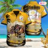 AVAILABLE NFL Pittsburgh Steelers Special Hawaiian Design Button Shirt Hoodie