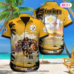 AVAILABLE NFL Pittsburgh Steelers Special Hawaiian Design Button Shirt Hoodie
