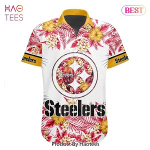 AVAILABLE NFL Pittsburgh Steelers Special Hawaiian Design Button Shirt  Hoodie