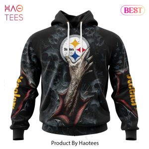 AVAILABLE NFL Pittsburgh Steelers Special Horror Skull Art Design Hoodie