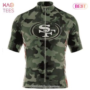 AVAILABLE NFL San Francisco 49ers Special Camo Design Cycling Jersey Hoodie