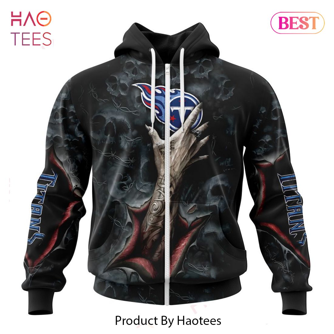 AVAILABLE NFL Tennessee Titans Special Horror Skull Art Design Hoodie AVAILABLE NFL Tennessee Titans Special Horror Skull Art Design Hoodie