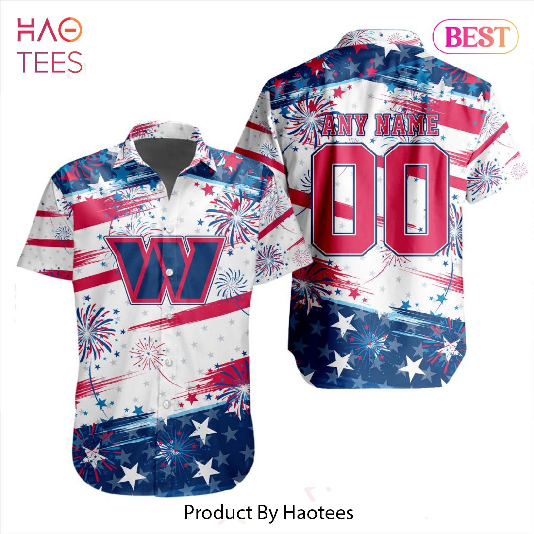 Washington Nationals MLB Hawaiian Shirt 4th Of July Independence