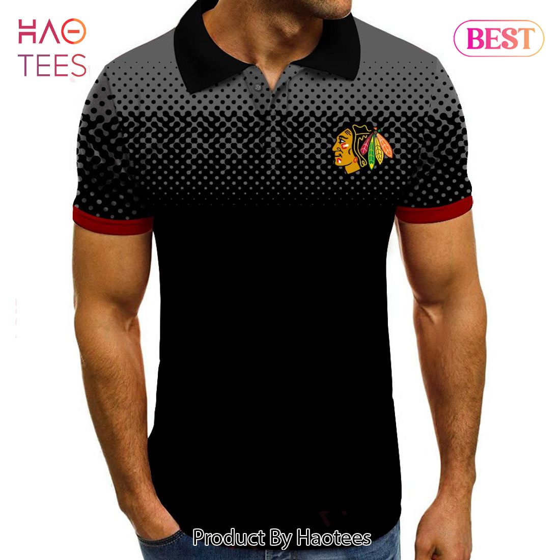 AVAILABLE NHL Chicago Blackhawks Special Multi Color Polo AVAILABLE NHL Chicago Blackhawks Special Multi Color Polo