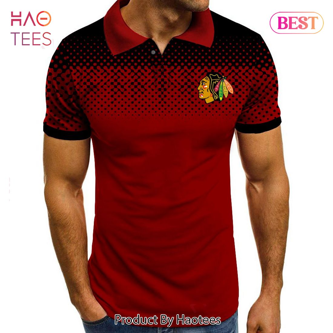 AVAILABLE NHL Chicago Blackhawks Special Multi Color Polo AVAILABLE NHL Chicago Blackhawks Special Multi Color Polo