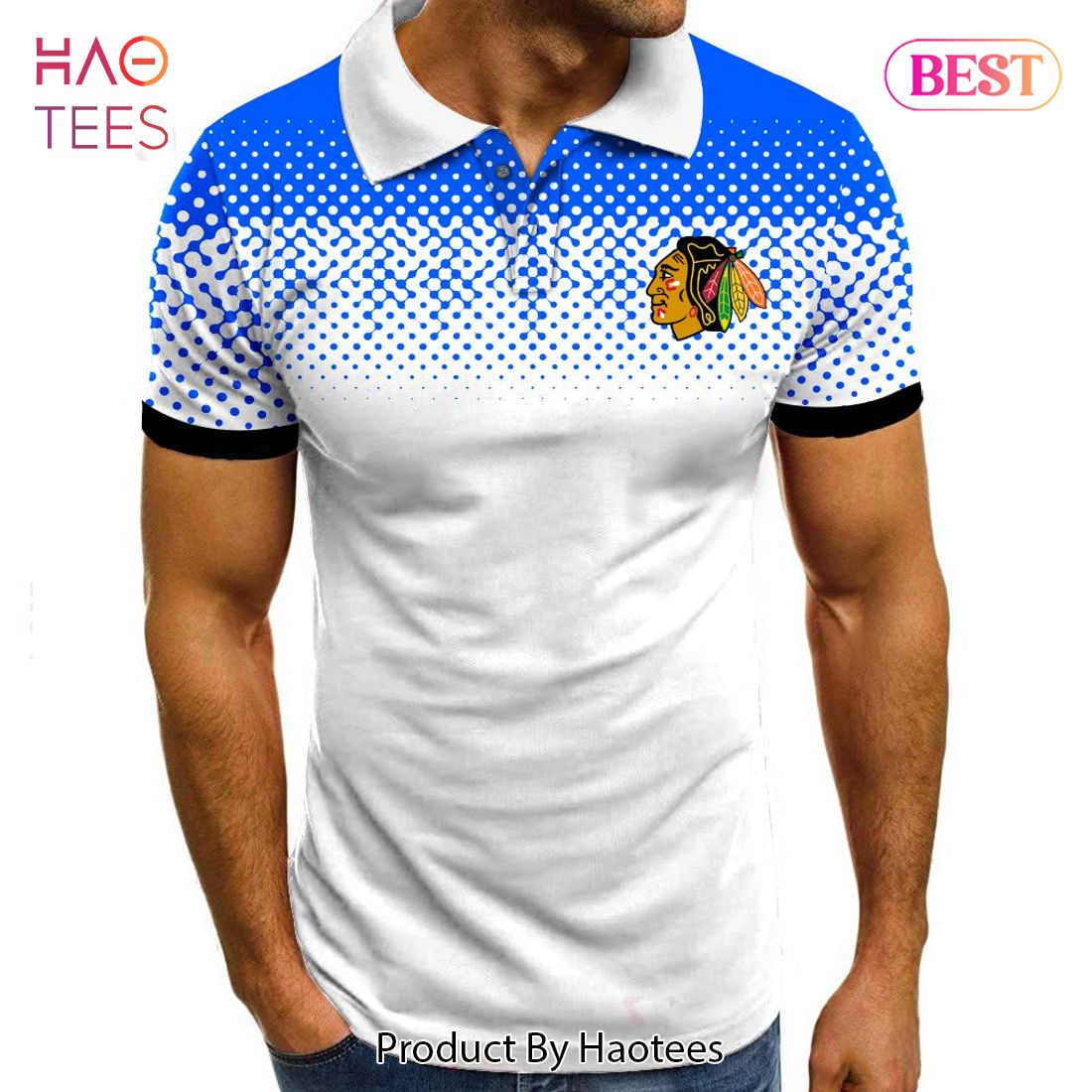 AVAILABLE NHL Chicago Blackhawks Special Multi Color Polo AVAILABLE NHL Chicago Blackhawks Special Multi Color Polo