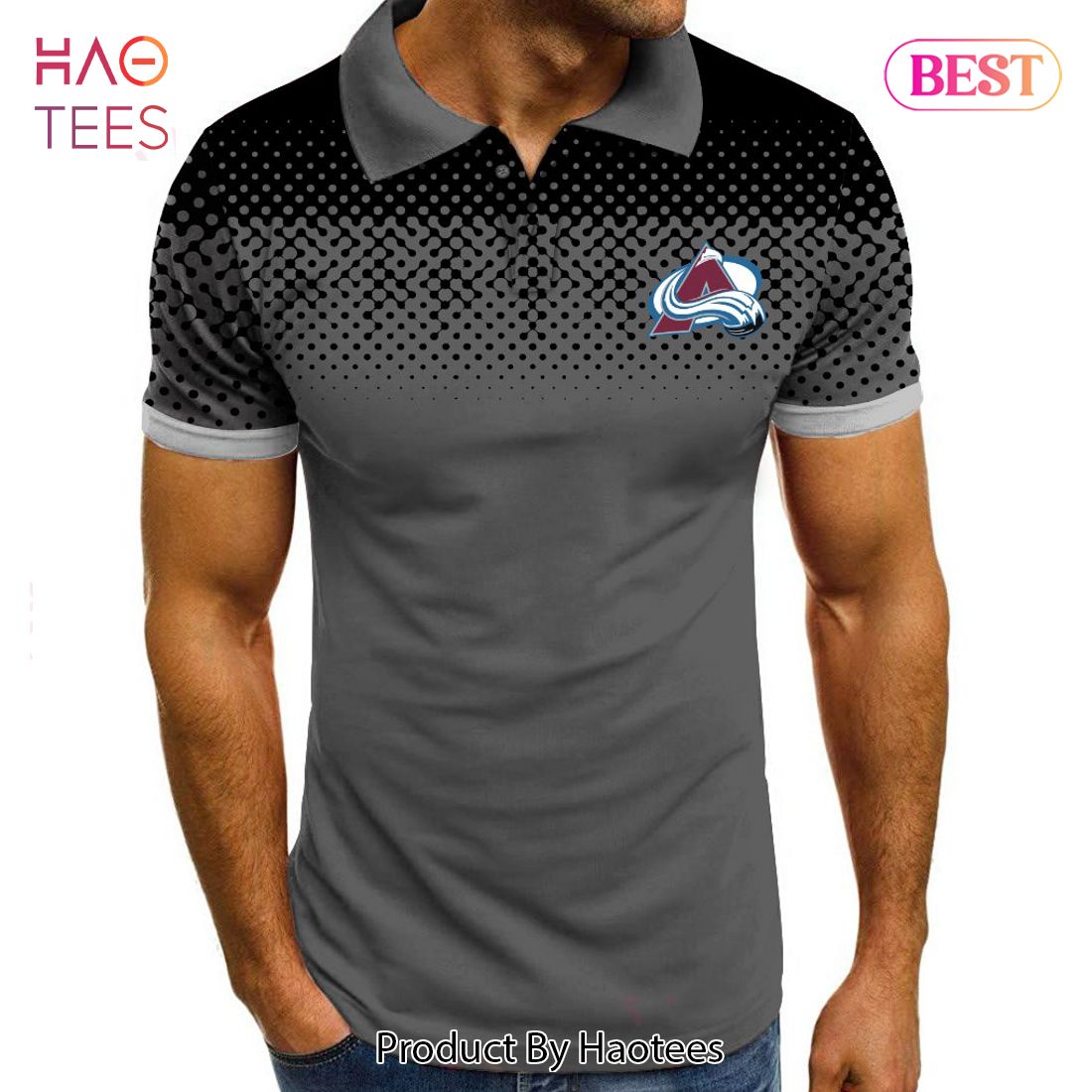 AVAILABLE NHL Colorado Avalanche Special Multi Color Polo AVAILABLE NHL Colorado Avalanche Special Multi Color Polo